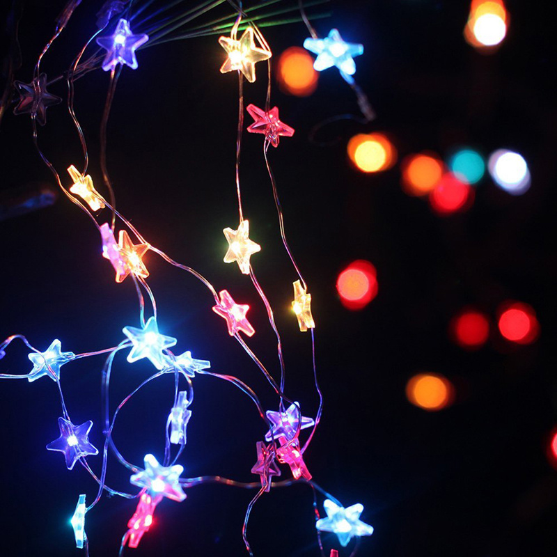 2M 20 Led Star Fairy String Light Battery Operated Bedroom Kitchen Cupboard Home eBay