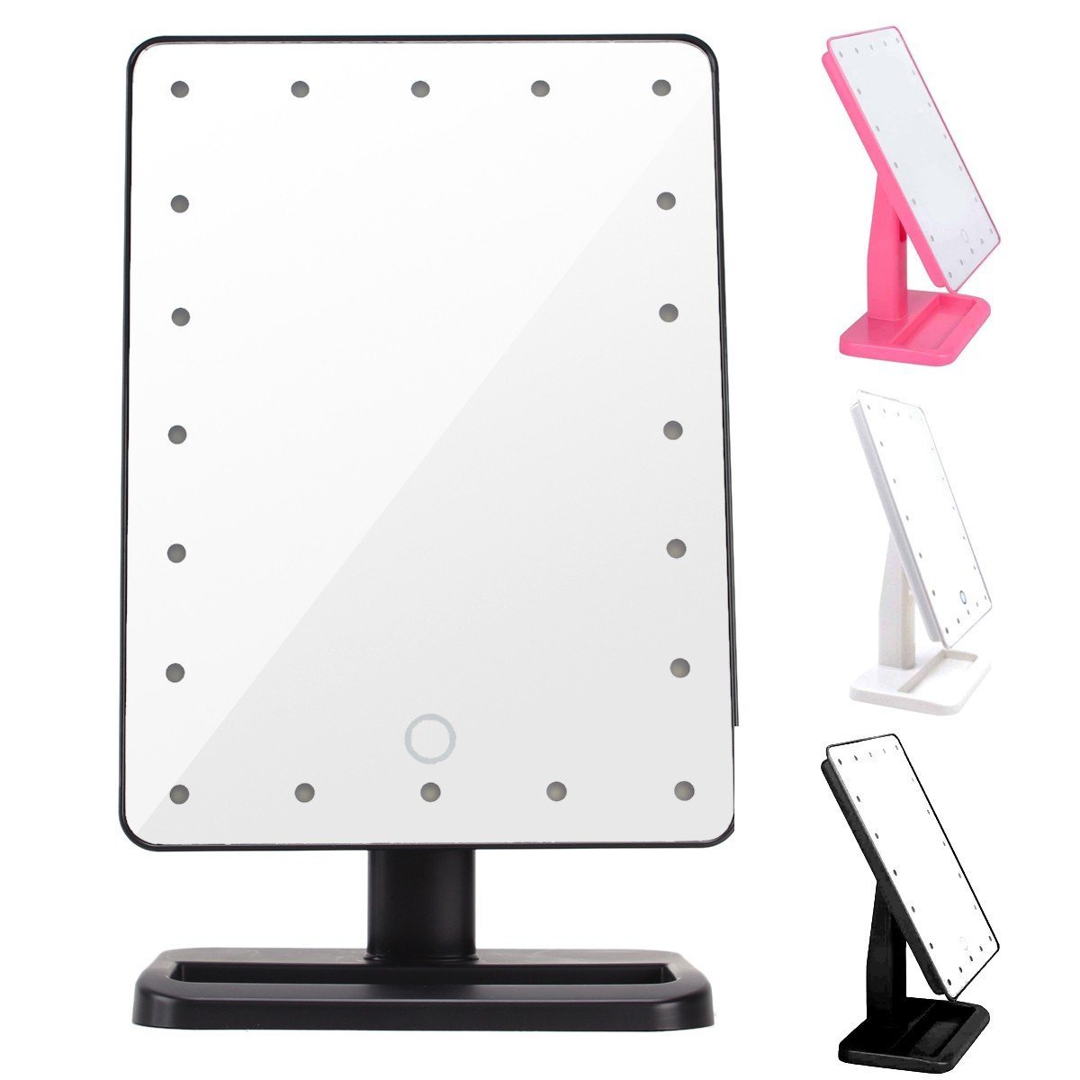 Pro Makeup Mirror Touch Screen Vanity Mirror with LED Lights Shaving Cosmetic UK eBay