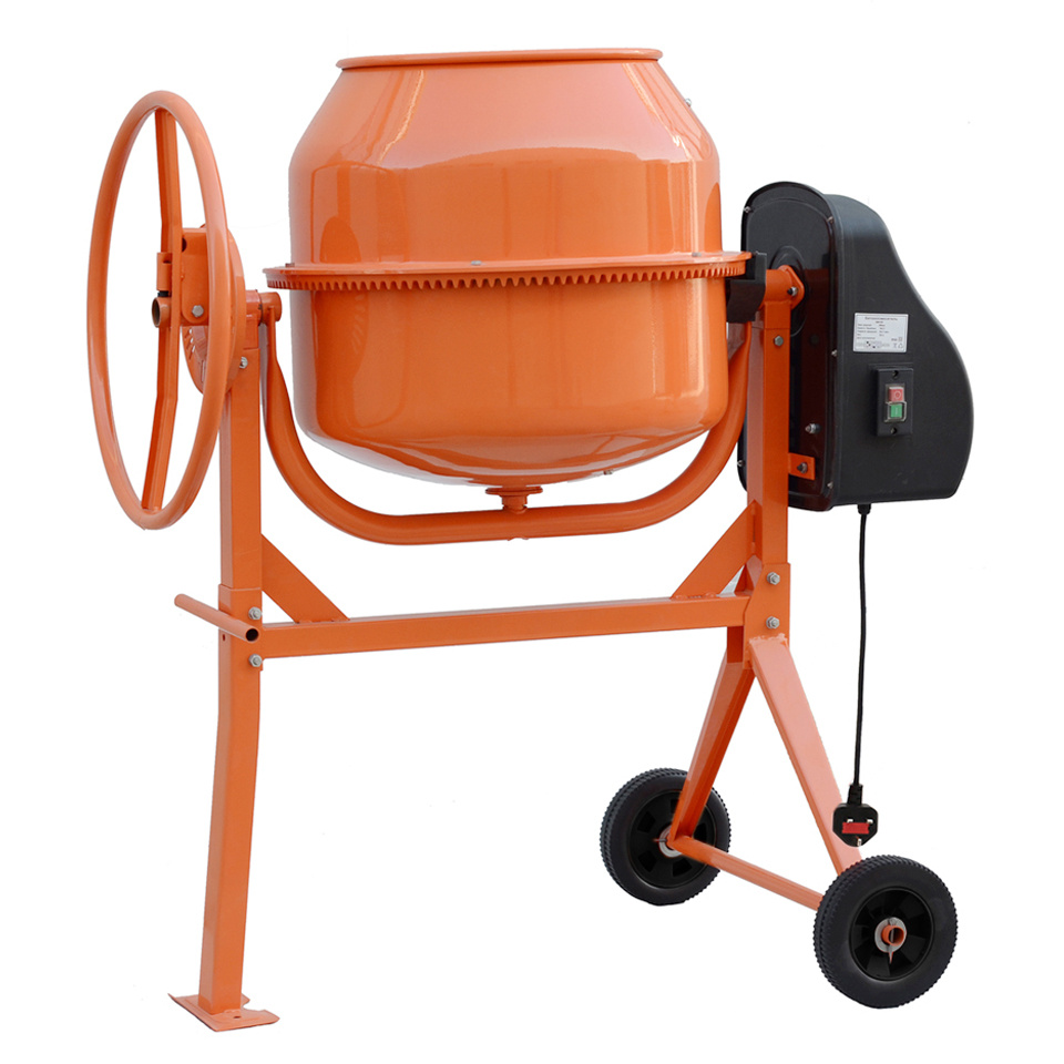140 L Electric Mobile Cement Mixer Drum For Concrete Plaster Grouting Machine