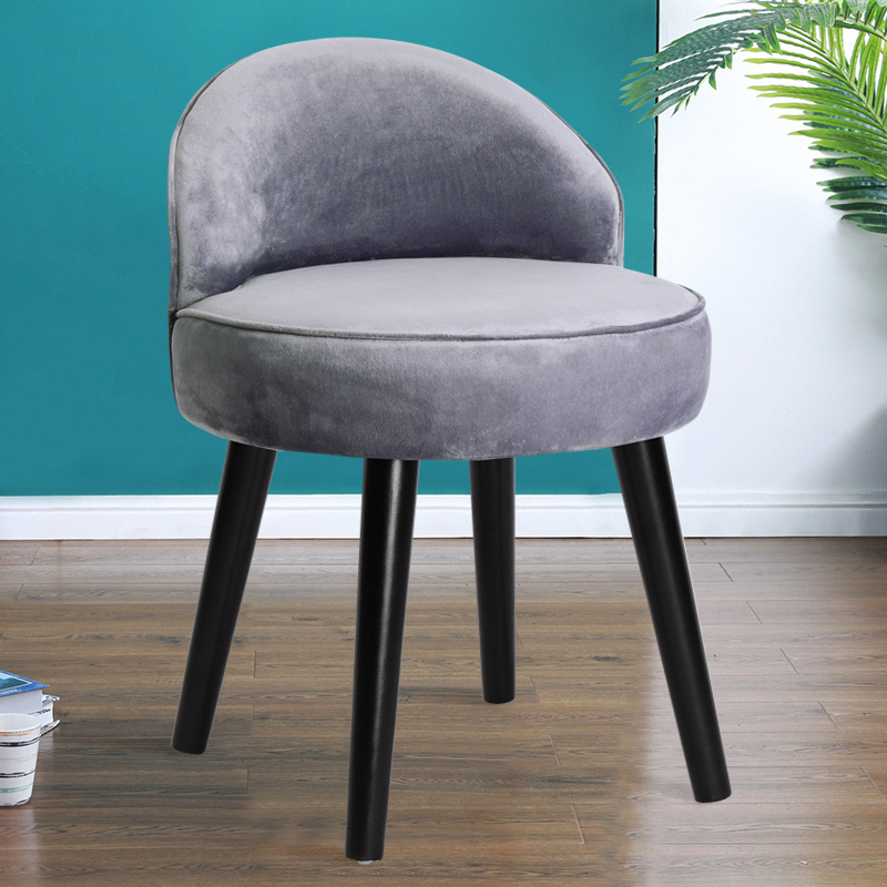 Modern Vanity Chair Velvet Upholstered Dressing Table Stools Makeup Padded Seats Ebay
