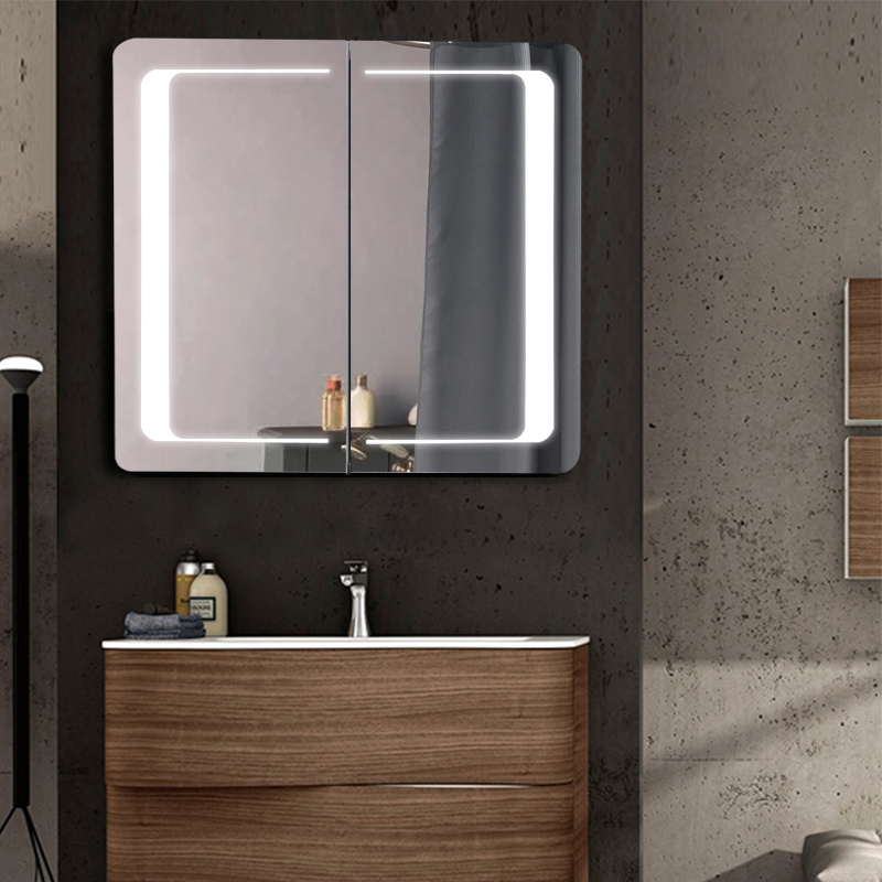UK Bathroom LED Mirror with Shaver Socket/Sensor/Demister Pad