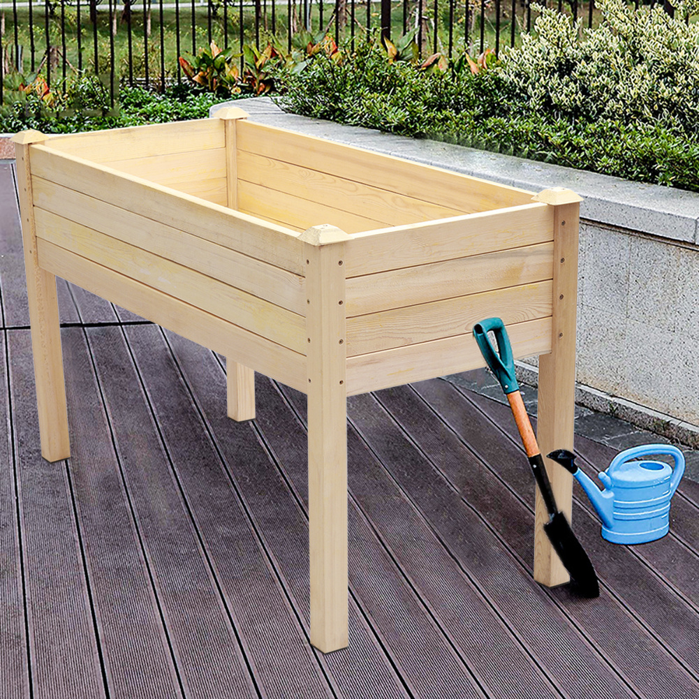 Wooden Veg Flower Plant Box Raised