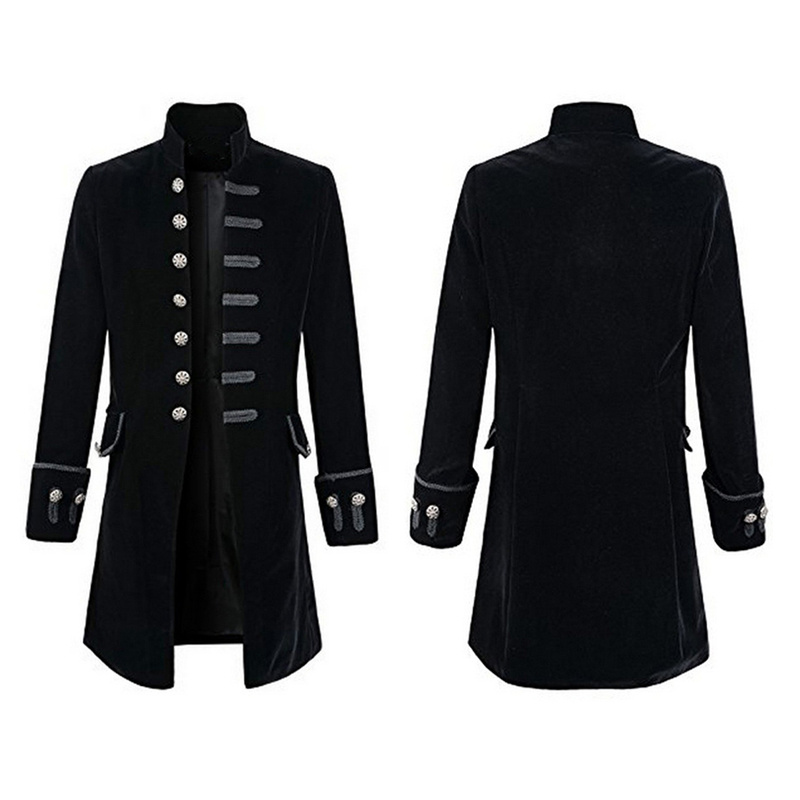 Frock Coat Mens Adult Victorian Costume Accessory Navy Blue Jacket