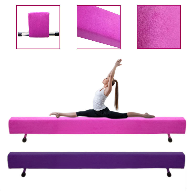 Folding/High Gymnastics Balance Beam Home Gym Training Metal Feet