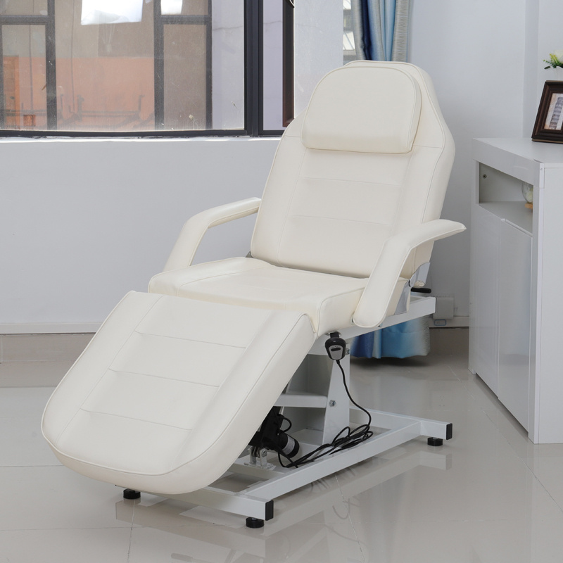 Details About Electric Control Physio Treatment Couch Therapy Chair Beauty Massage Table Ivory