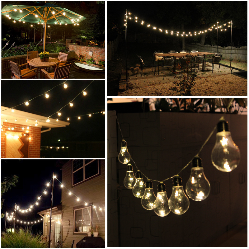 2.5M Industrial Vintage Retro LED String Light Fairy Lamp 10 Edison Bulb Pendant eBay