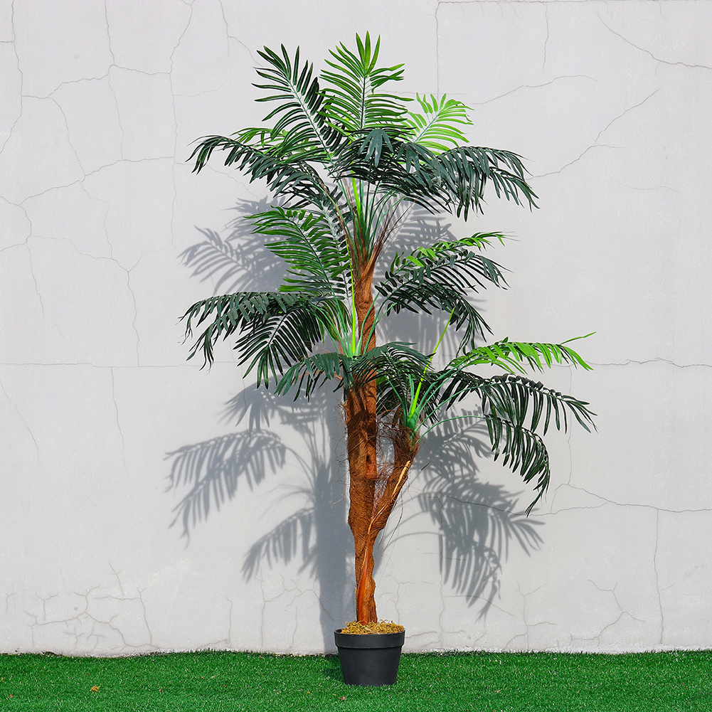 150cm Tall Artificial Palm Tree Realistic Fake Potted Plant In/ Outdoor