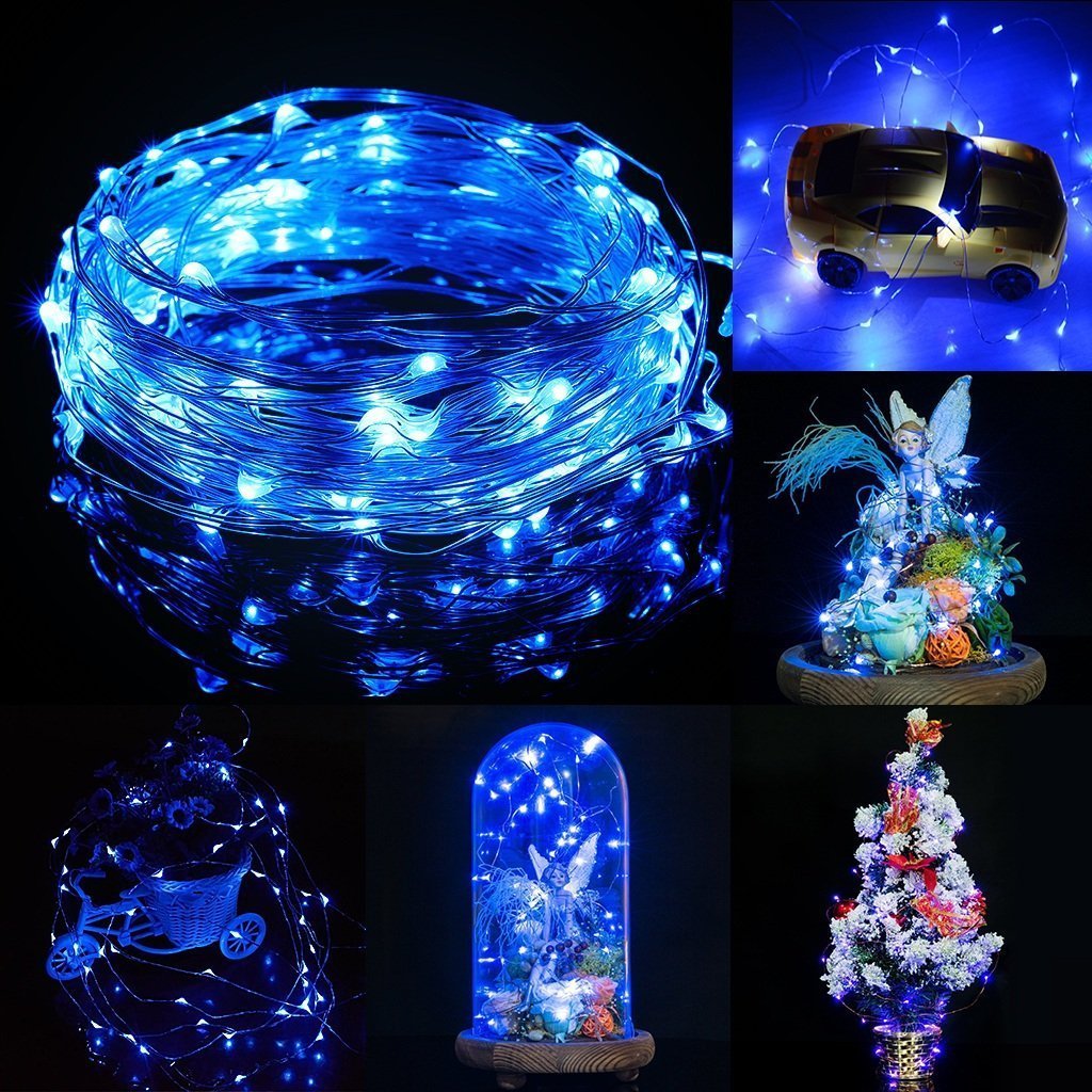 2M 20LED Mini Battery Operated Copper Wire String Fairy Lamp Xmas Light Bendable eBay