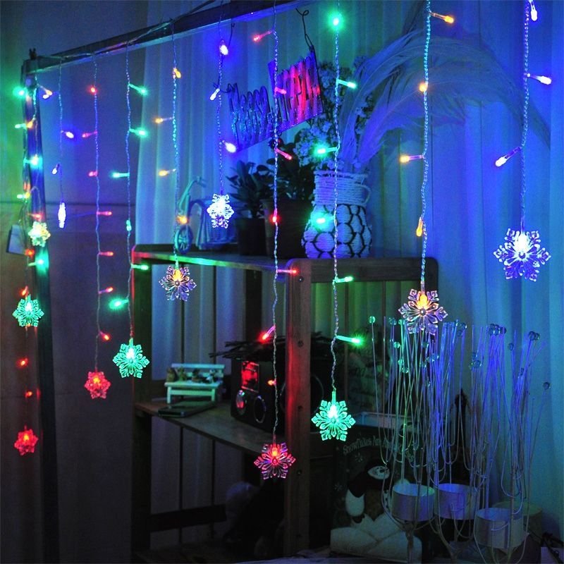 Mains Power Operated Outdoor Fairy Lights String LED Connectable 3M*1M Christmas