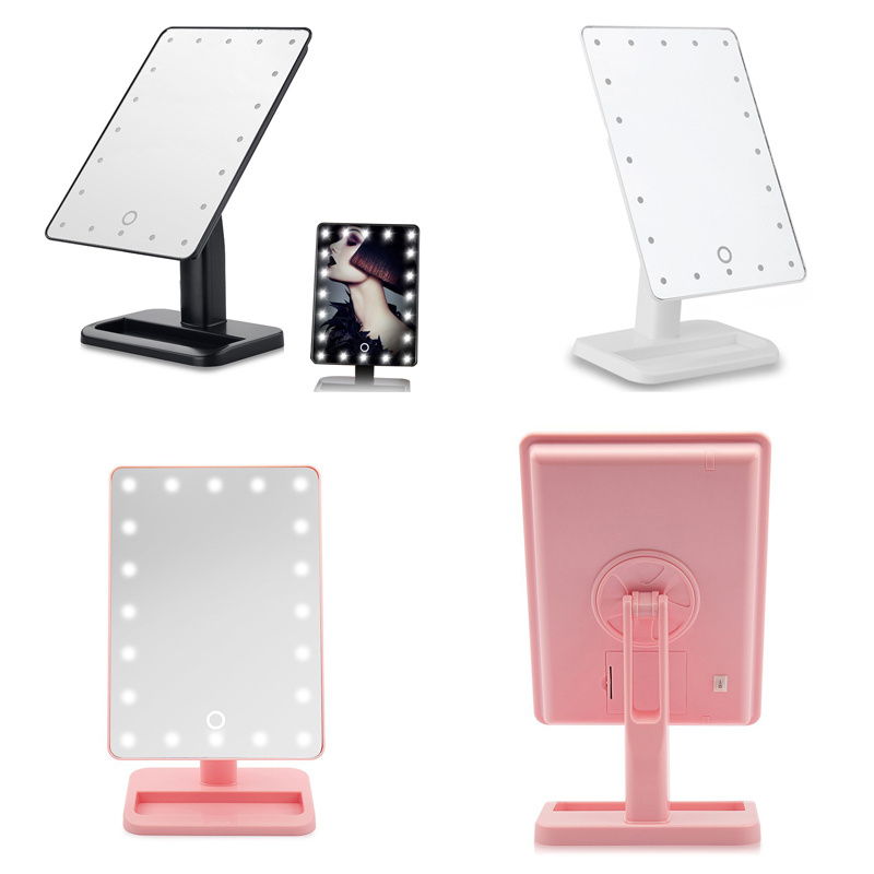 Touch Screen 20 LED Light Illuminated Makeup Shaving Vanity Mirror Free Standing eBay