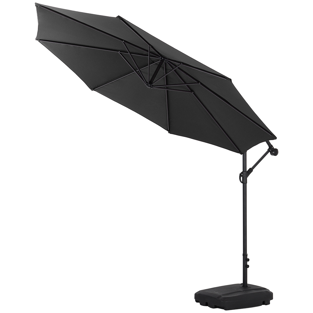 Garden Sun Parasol 3M Banana Patio Hanging Outdoor Umbrella Cantilever