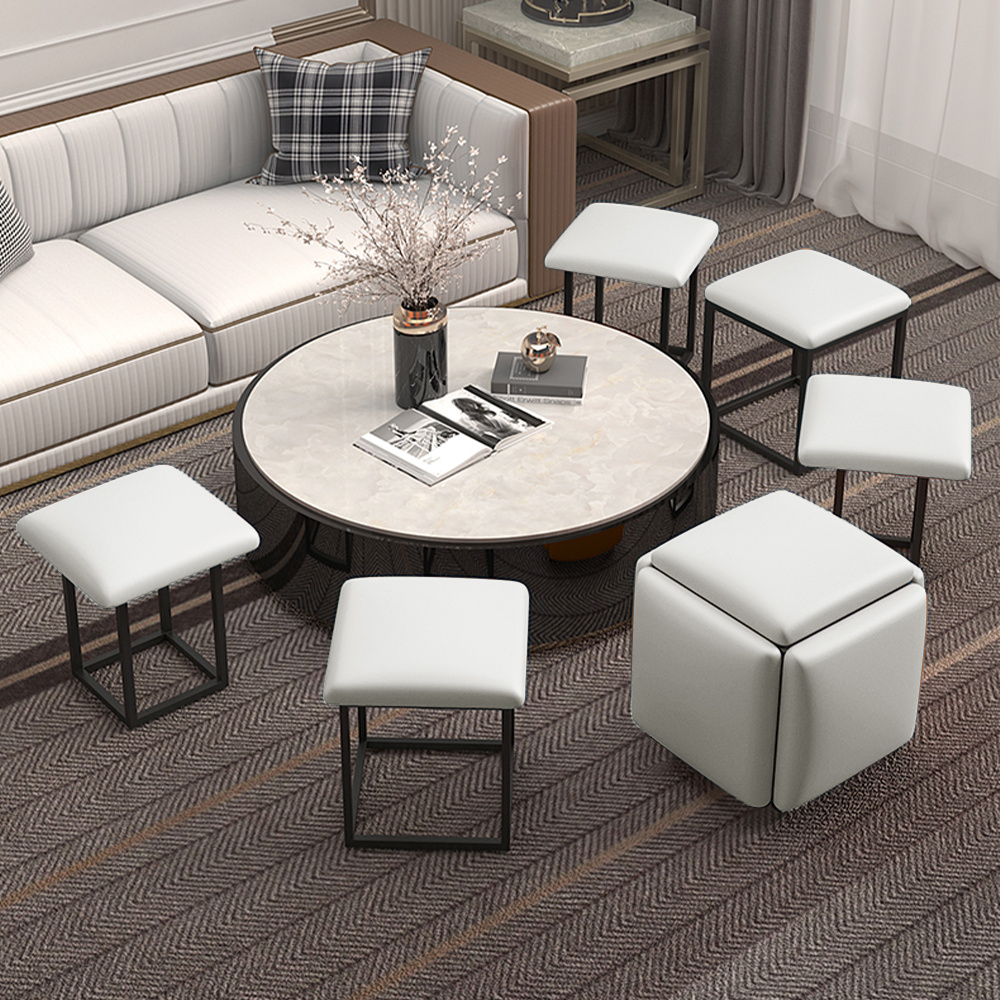 storage ottoman white coffee table with nesting stools