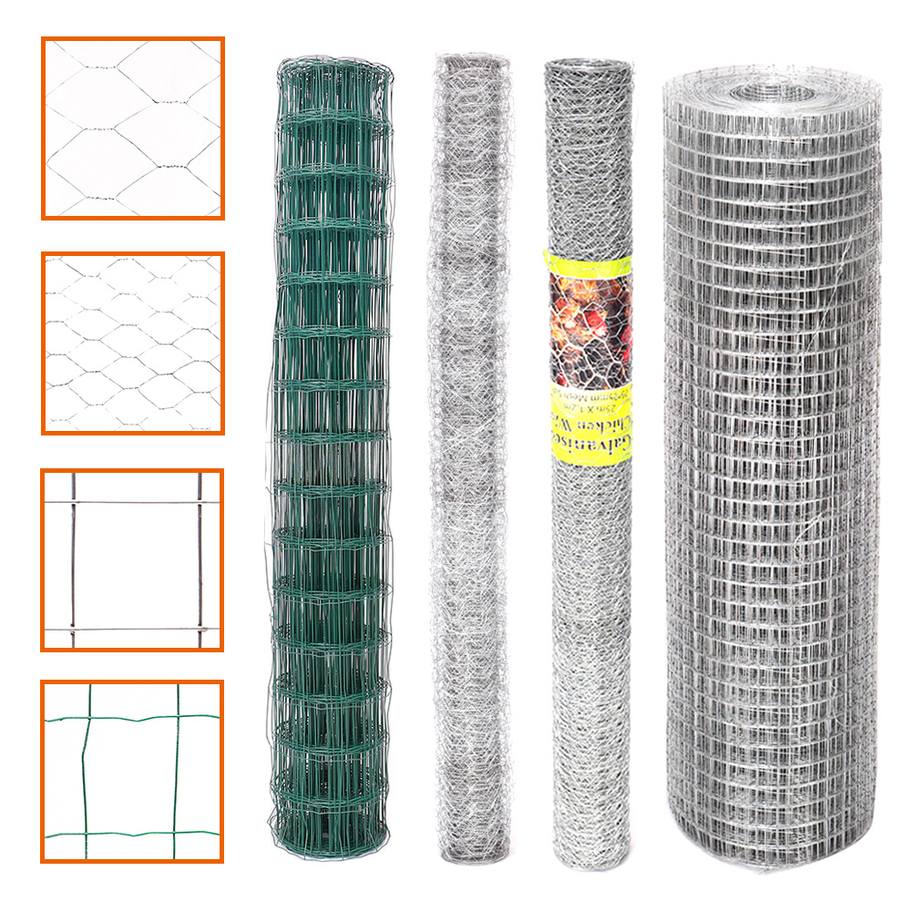 Galvanized Metal Mesh Barrier Safety Chicken Fencing MultiUse Wire