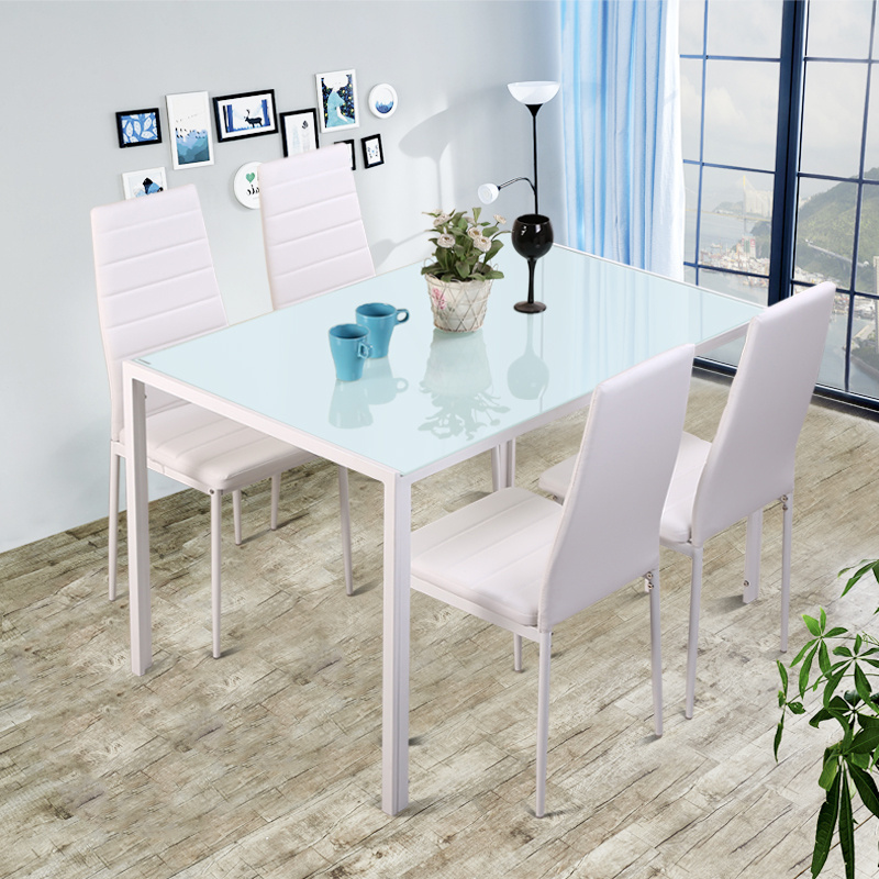 Details About High Gloss White 5 Pieces Dining Set Kitchen Dinette Table And Chairs Wood Gl Details About High Gloss White 5 Pieces Dining Set Kitchen Dinette Table And Chairs Wood Gl