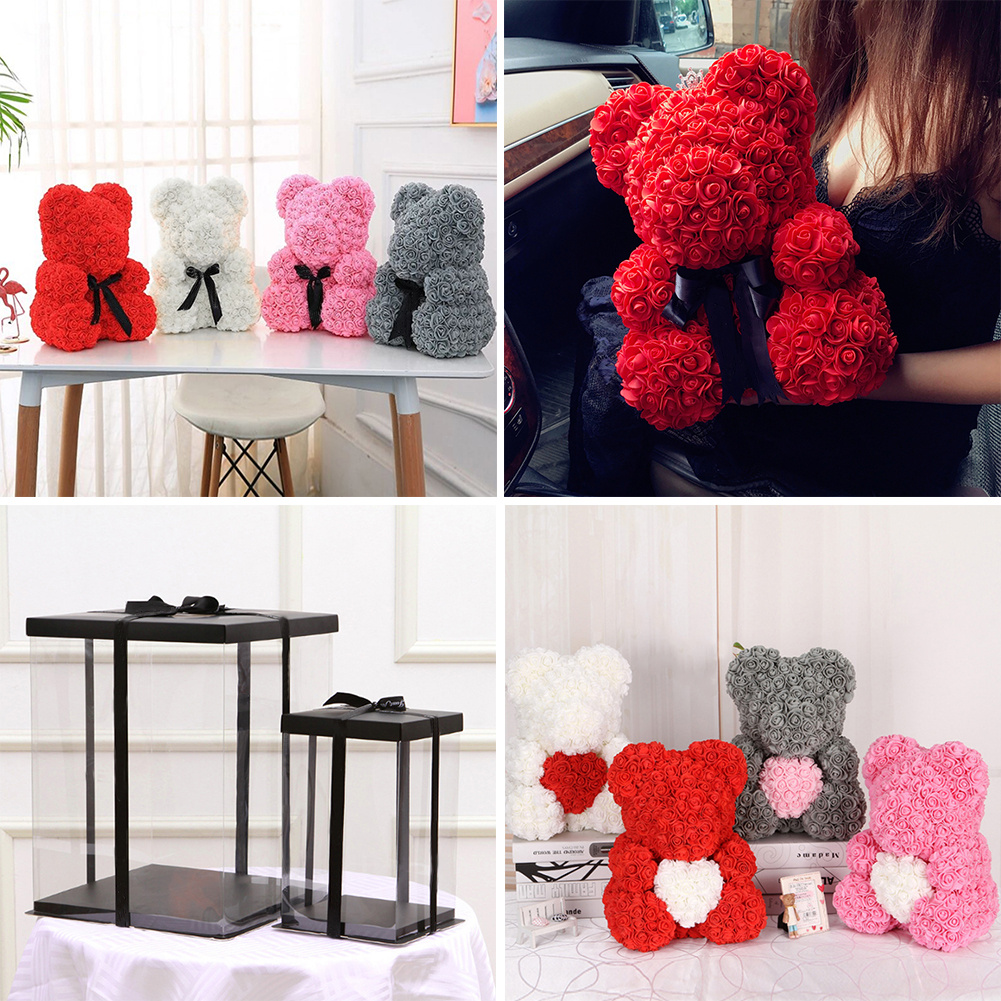 Rose Dog Teddy Bear Luxury Foam Birthday Wedding Valentine Mother/'s Day Gifts