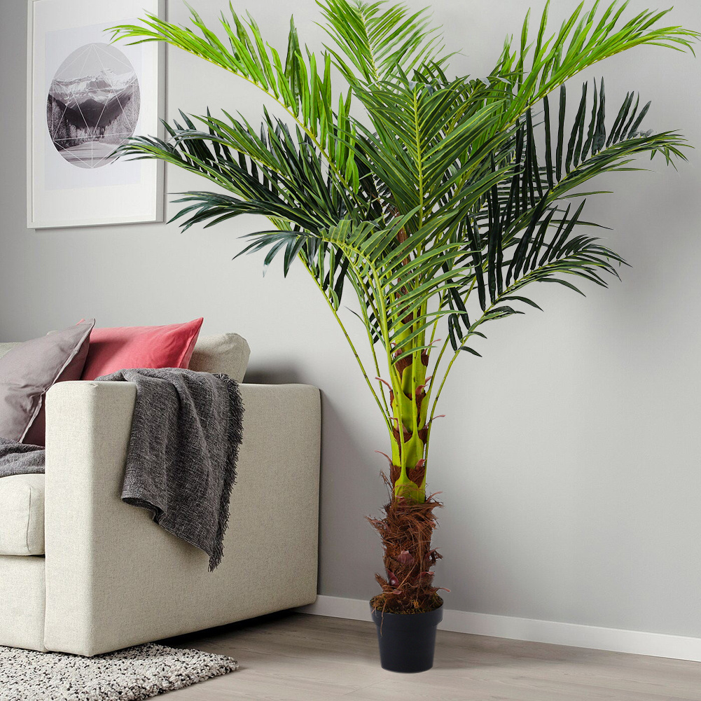 6FT Artificial Garden Potted Palm Tree Extra Large Indoor Outdoor