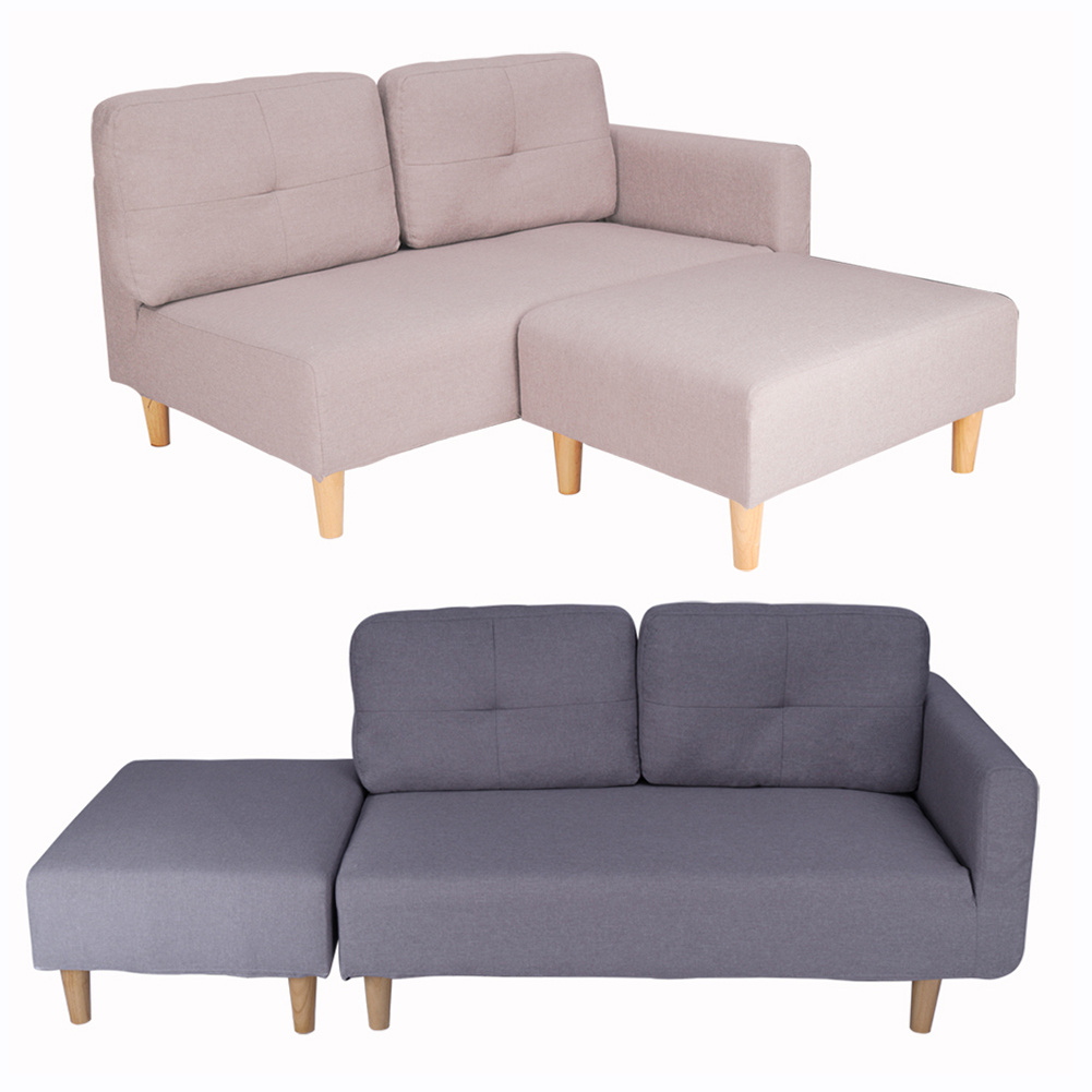 Sectional Corner Sofa Fabric Accent Chair Footstool Couch Settee