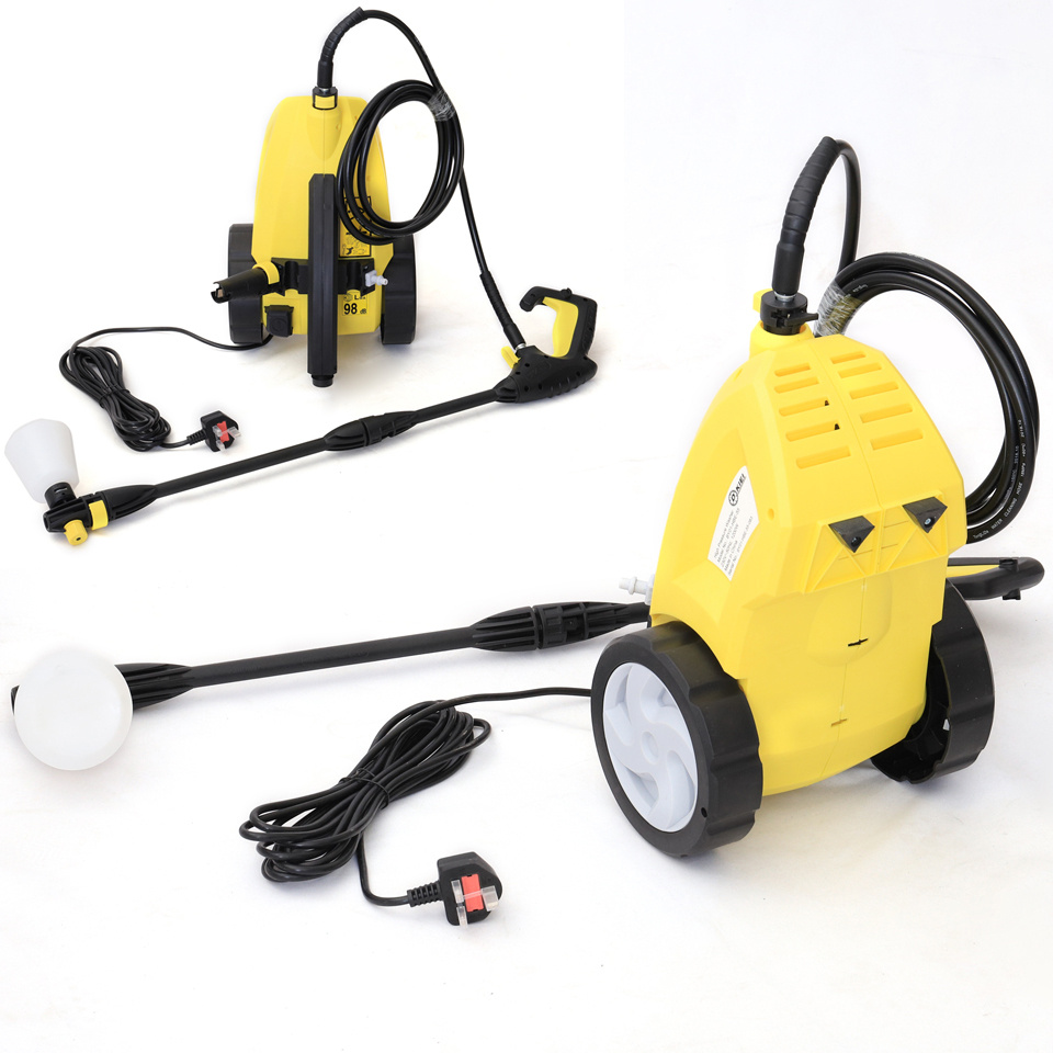 Home Electric Pressure Washer Powerful Water Cleaning Machine 1189PSI With Wheel