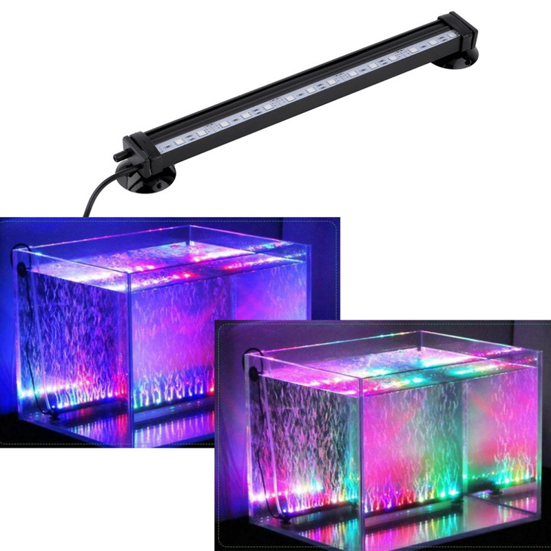 16 Color Changing LED RGB Remote Aquarium Fish Tank Mood Night Light