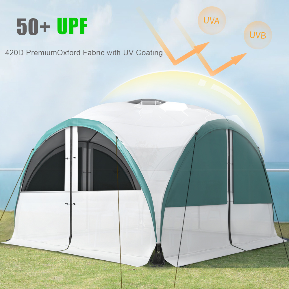 3.1m x 3.1m Outdoor Dome Event Shelter Gazebo Garden Camping