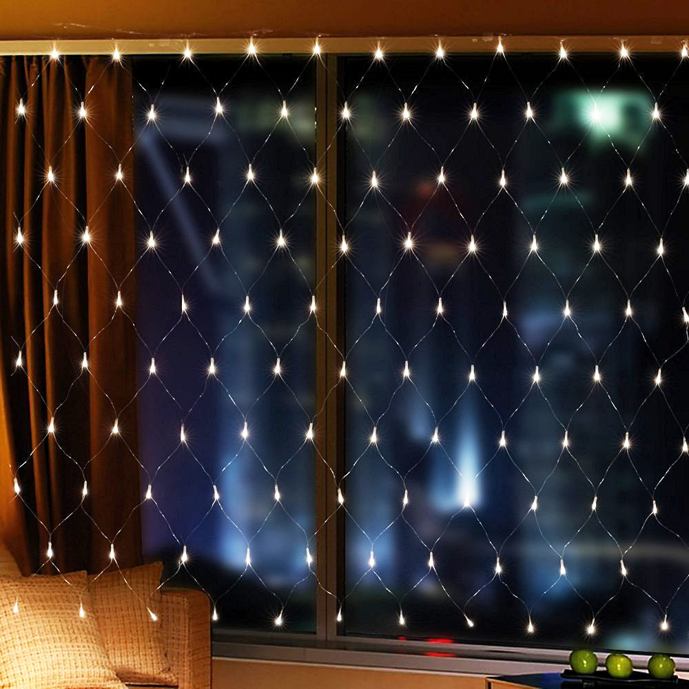 210 LED 3Mx2M Connectable Net Curtain String Fairy Lights Outdoor Gazebo Garden eBay