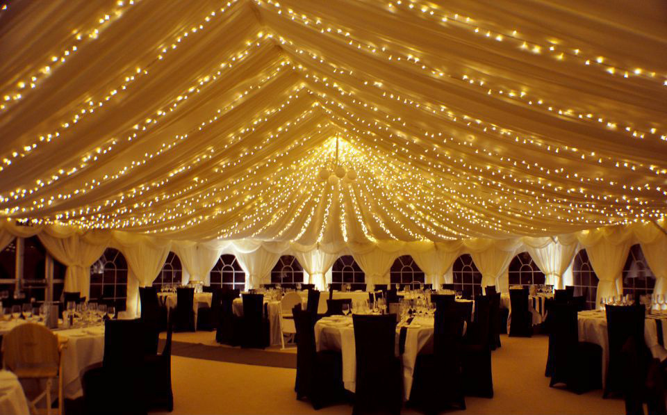 Electric 200/300/500 LEDs Fairy String Lights Garden Outdoor Clear Wire Gazebo