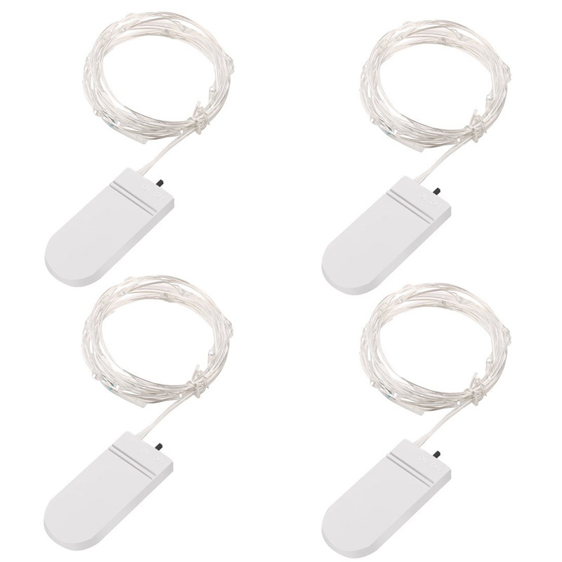Mini 4/8/12 Micro Rice LED 1M Fairy String Lights Battery Powered Party Wedding eBay