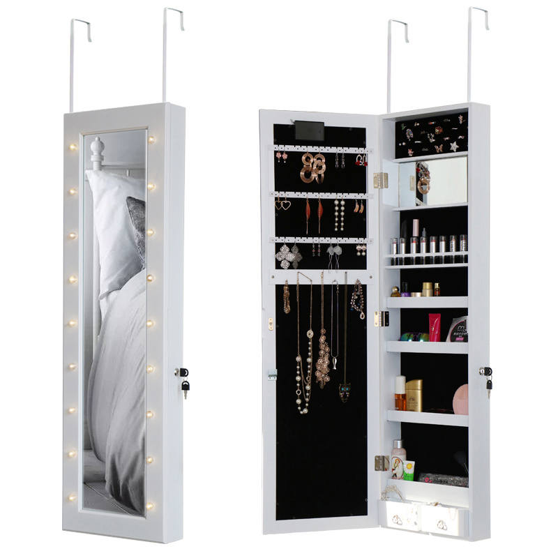 Door Wall Mirror Armoire Make Up Jewelry Box Cabinet Storage Wall Mirror Armoire Make Up Jewelry Box