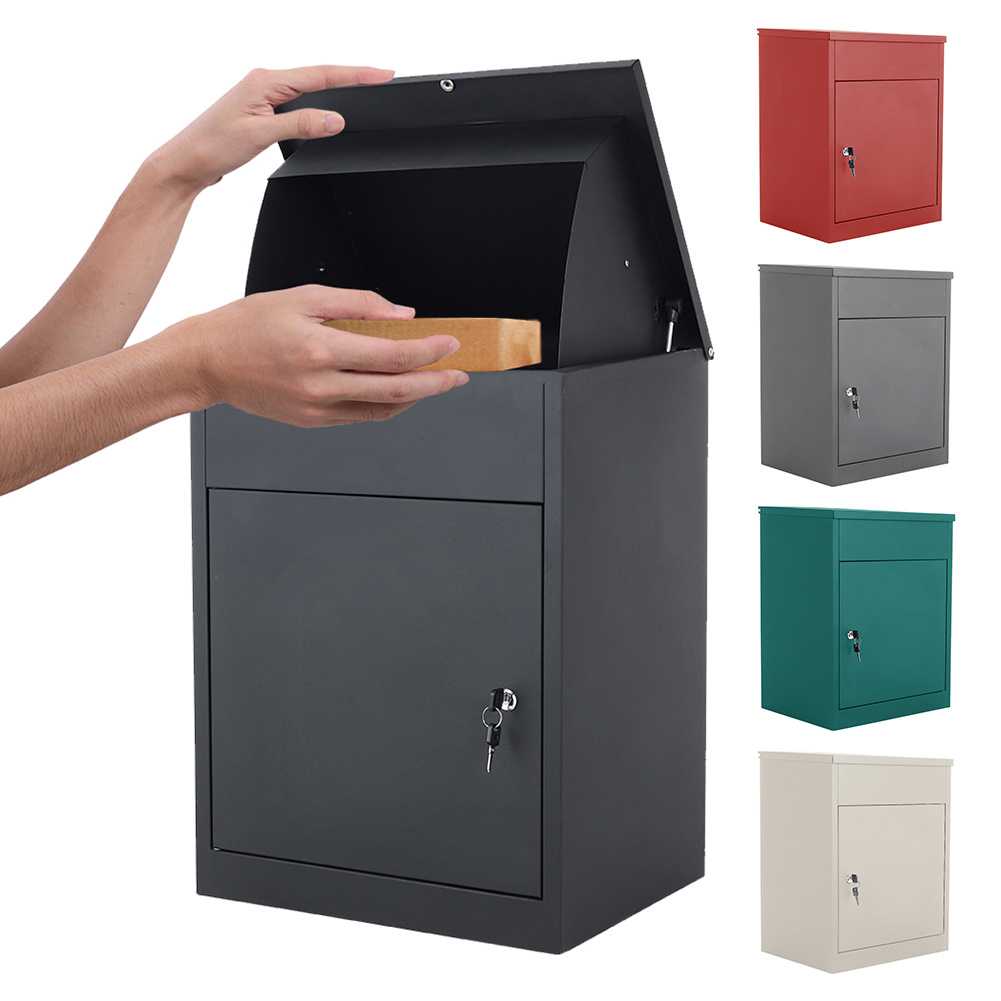 Parcel Delivery Box Drop In Large Lockable Home Outdoor Storage Letters